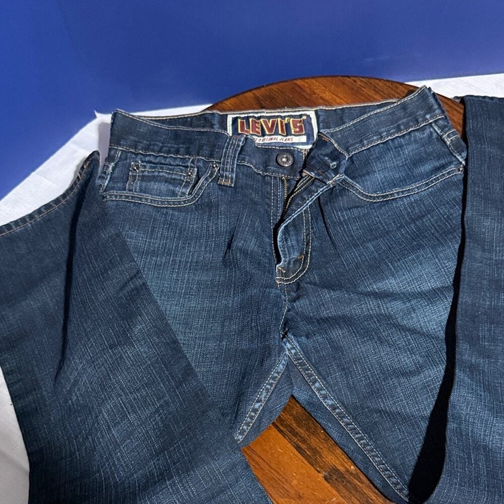 Levi's The Original Jeans Dark Blue Slim Straight Jeans